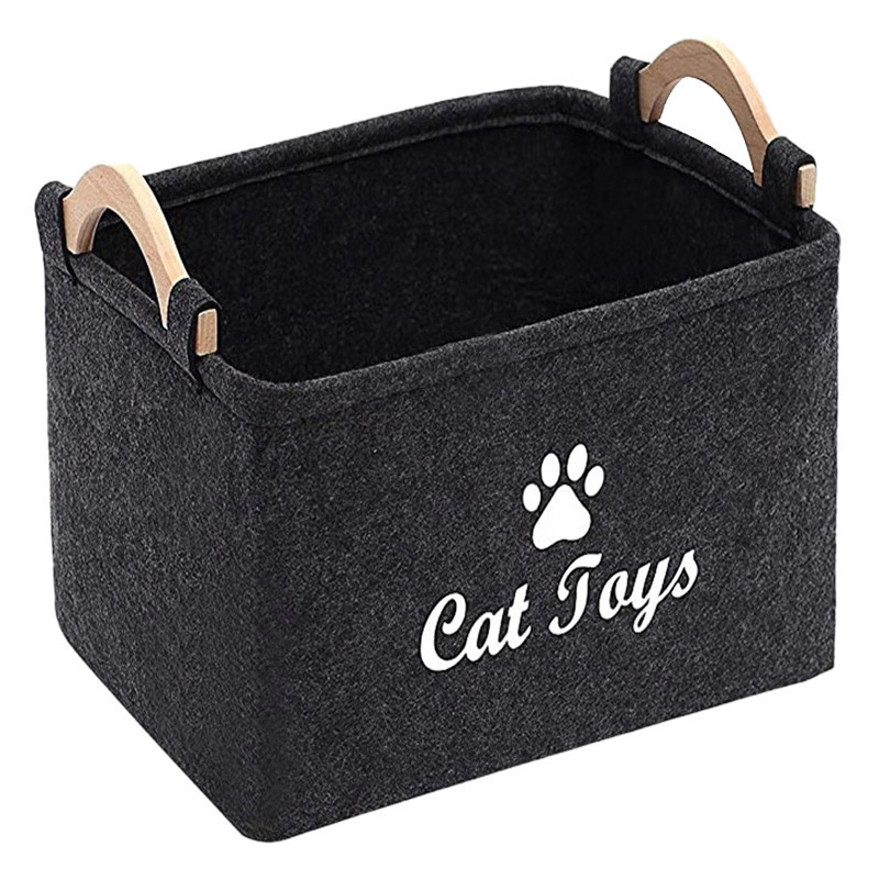 Cesta de fieltro para juguetes