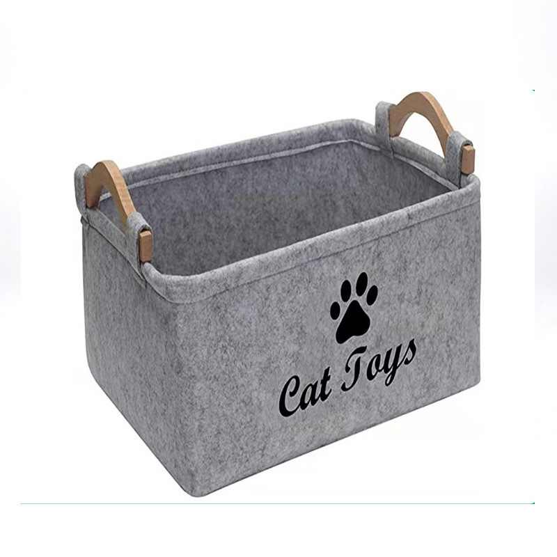 Cesta de fieltro para juguetes