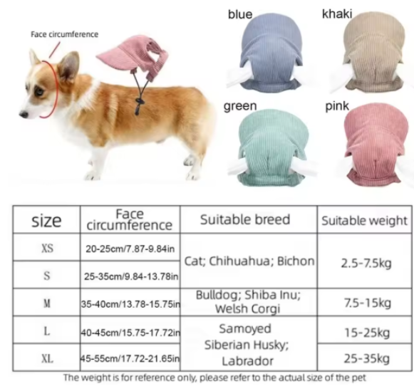 Gorra ajustable para perros